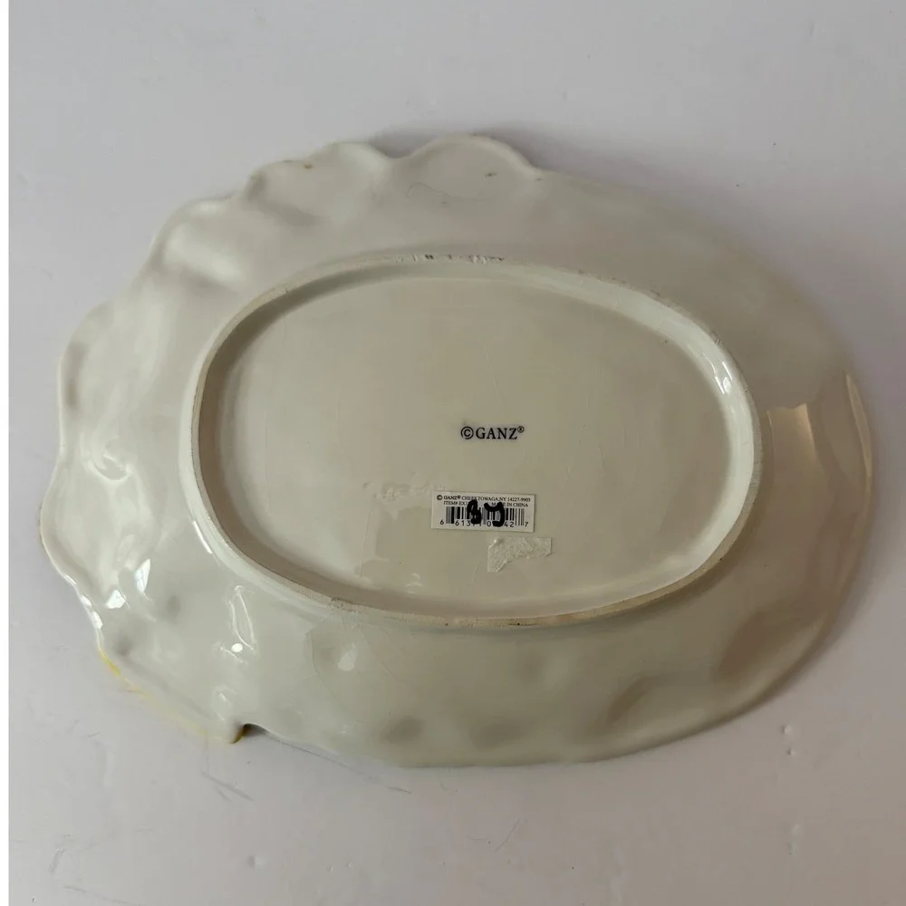 Ganz Cookies for Santa Plate Christmas Holiday Decoration Serving Dish Decor